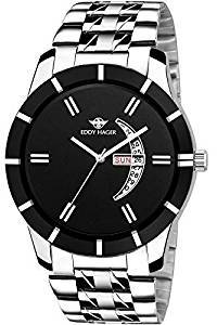 Eddy Hager Black Day and Date Men's Watch EH 250 BK