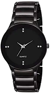 New Stylish Attractive and Professional Analogue Quartz Movement Full Black Color Stainless Steel Watch for Boy's and Men.
