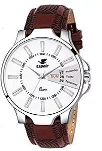 Espoir Analog White Dial Men's Watch LC5087