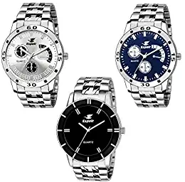 Analogue Stainless Steel Multicolor Dial For Boy's & Men's Watch Combo 109 Espoir Bah