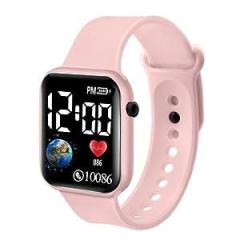 EVOTECH Digital Dial The Perfect Smartwatch for Kids Stylish| Functional | Affordable | Easy to Use Smart Square Pink