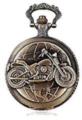 exciting Lives Vintage Motorbike Pocket Watch Keychain Gift for Birthday, Anniversary for Brother, Boyfriend, Friend Keyring