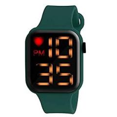 Fabic Unisex led Watch for Kids and Girls Digital Watch Square Black Dial Day Date & Calendar | Digital_Watch_P