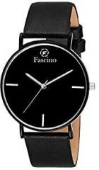 Fascino Analogue Men's Watch Black Dial Black Colored Strap