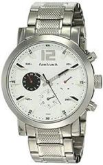Fastfit Analog White Dial Men's Watch 3227SM02/NR3227SM02