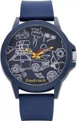 Fastrack Analog Blue Dial Unisex Adult Watch 38024PP46