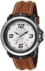 Fastrack Analog Grey/Silver Dial with brown belt Men's Watch NM38017PL02/NN38017PL02