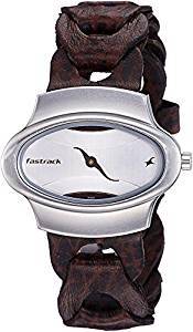 Fastrack Analog Silver Dial Women's Watch 6004SL01
