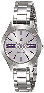 Fastrack Analog Silver Dial Women's Watch 6153SM01