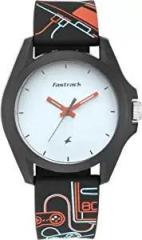 Fastrack Analog White Dial Unisex Adult Watch 68011PP01