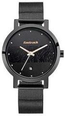 Fastrack Black Dial Analog Watch for Women NP6222NM01