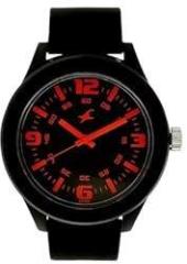 Fastrack Black Dial and Band Analog Plastic Watch for Unisex NR38003PP13W