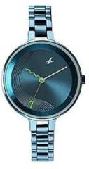 Fastrack Blue Dial Analog Watch for Women NR6265QM01