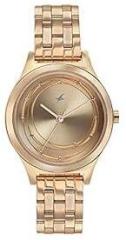 Fastrack Gold Dial Analog Watch for Women 6152WM01
