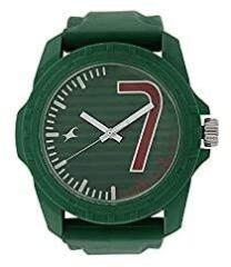 Fastrack Tees Analog Green Dial Unisex Watch 38018PP05C / 38018PP05C