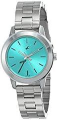 Fastrack Tropical Waters Analog Green Dial Women's Watch NL68008SM06