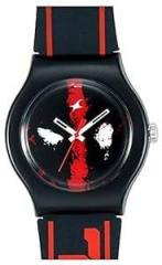 Fastrack Unisex Silicone Analog Multicolor Dial Watch 9915Pp76/9915Pp76, Band Color Black