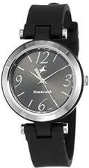 Fastrack Women Silicone Trendies Analog Black Dial Watch 68015Pp01/Nr68015Pp01, Band Color Black