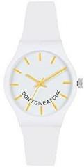 FCUK Analog White Dial Unisex Adult's Watch FC175W