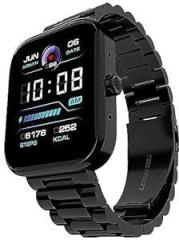 Fire Boltt Encore Stainless Steel Smart Watch with Advanced 1.83 Full Touch Screen Display, 240*284 PPI, Bluetooth calling, 10 days battery life, IP67 Water Resistant, Upgraded Health Sensors Black