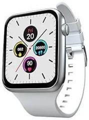 Fire Boltt India's No 1 Smartwatch Brand Ring Bluetooth Calling with SpO2 & 1.7 Metal Body with Blood Oxygen Monitoring, Continuous Heart Rate, Full Touch & Multiple Watch Faces White