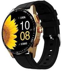 Fire Boltt Invincible Plus 1.43 inch AMOLED Display Smartwatch with Bluetooth Calling, TWS Connection, 300+ Sports Modes, 110 in Built Watch Faces, 4GB Storage & AI Voice Assistant Gold Black
