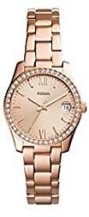 Fossil Analog Rose Gold Dial Women's Watch ES4318