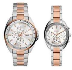 Fossil Autocross Analog Silver Dial Unisex's Watch BQ2642SET