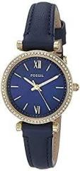 Fossil Carlie Mini Analog Blue Dial Women's Watch ES5017