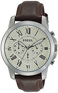 Fossil Chronograph Beige Dial Men's Watch FS4735