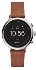Fossil Gen 4 40mm, brown ventura Leather Touchscreen Women's Smartwatch with Heart Rate, GPS, Music storage and Smartphone Notifications FTW6014