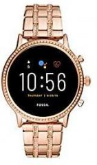 Fossil Gen 5 44mm, rose gold Julianna Stainless Steel Touchscreen Women's Smartwatch with Speaker, Heart Rate, GPS, Music storage and Smartphone Notifications FTW6035