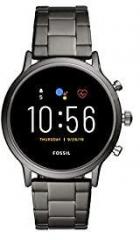 Fossil Gen 5 Carlyle Stainless Steel Touchscreen Men's Smartwatch with Speaker, Heart Rate, GPS and Smartphone Notifications FTW4024, black