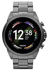 Fossil Gen 6 Smartwatch with AMOLED screen, Snapdragon 4100+ Wear platform, Wear OS by Google, Google assistant, SpO2, wellness features and Smartphone Notifications