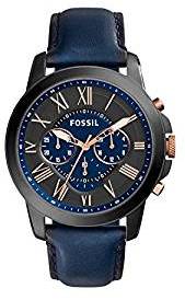 Fossil Grant Analog Black Dial Men's Watch FS5061