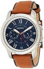 Fossil Grant Analog Blue Dial Men's Watch FS5210