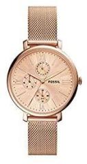 Fossil Jacqueline Analog Rose Gold Dial Women's Watch ES5098