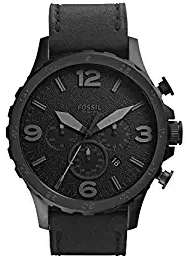 Fossil Nate Analog Black Dial Unisex's Watch JR1354