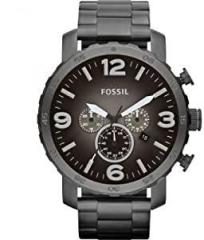 Fossil Nate Chronograph Grey Dial Men's Watch JR1437