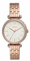 Fossil Tillie Analog White Dial Women's Watch BQ3497 Stainless Steel, Rose Gold Strap