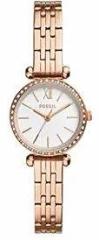 Fossil Tillie Mini Analog Multicolor Dial Rose Gold Band Women's Stainless Steel Watch BQ3502