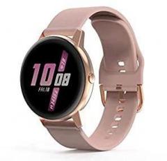French Connection R3 Color : Pink Touch screen Unisex Metal case Smartwatch with Heart rate & Blood pressure monitoring, upto 10 days active battery life
