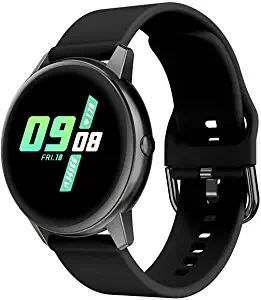 French Connection R3 Color : Black Touch screen Unisex Metal case Smartwatch with Heart rate & Blood pressure monitoring, upto 10 days active battery life