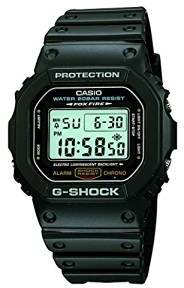 G Shock Digital Grey Dial Men's Watch DW 5600E 1VDF