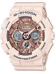 G Shock for Women Analog Digital Rose Gold Dial Watch GMA S120MF 4ADR G732