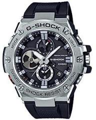 G Shock G Steel Pour Des Hommes Montre Analog Men's Watch Black Dial Black Coloured Strap