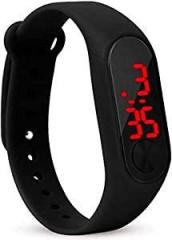Generic Agyeya Silicone Black Colored LED Dial Premium Casual Digital Watch Digital Unisex Watch Digital Watch for Boys & Girls[10001016]