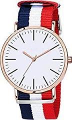 Generic Analogue White Dial Girls Watch White Dial Multicolored Colored Strap