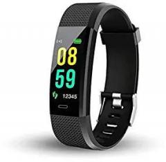 Generic mobicell Latest ID115 Bluetooth Smart Fitness Band Watch for Men/Women with Heart Rate Activity Tracker/Notification Alert/Larger Battery Life Unisex Black