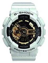 Generic Time Machine White/Gold Analogue & Digital Watch for Boy's at Amazing Price
